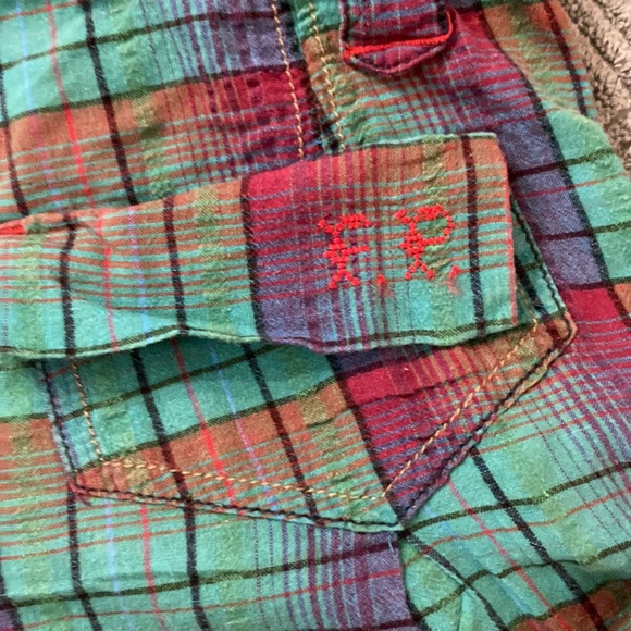 Free People Plaid Shorts size 4 - Picture 7 of 9